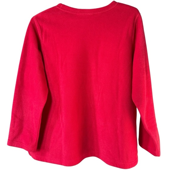 Christmas Penguin Fleece Sweatshirt Cozy Serendipity Whimsical Pullover Plus 2X - Picture 3 of 6